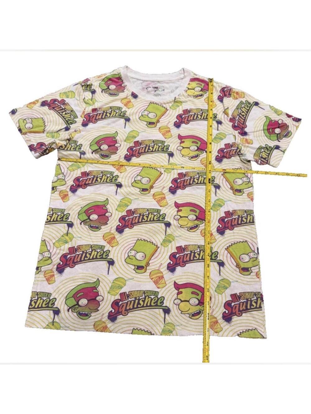 TOP Simpsons Cartoon Graphic Print T-Shirt CHEST 19.5" LENGTH 26" SIZE BOYS XL